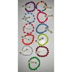 NWT Lot of‎ 11 Fluorescent Whalez TRRTLZ Friendship Bracelets Various Colors